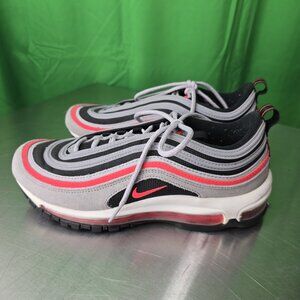 Nike Air Max 97 Wolf Grey/Radiant Red running shoe  - us men's 8